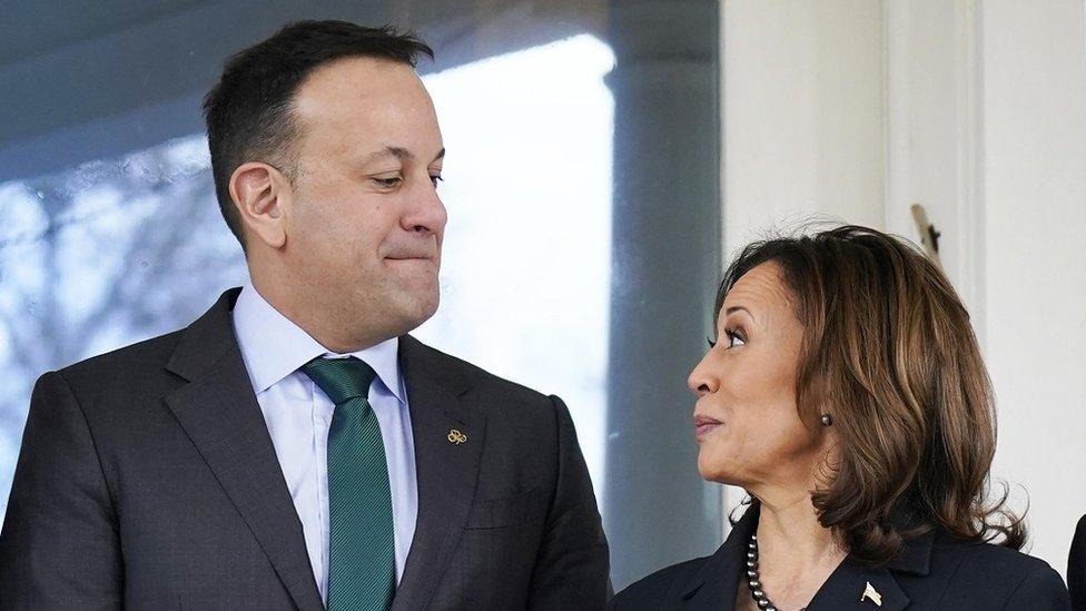 Leo Varadkar and Kamala Harris