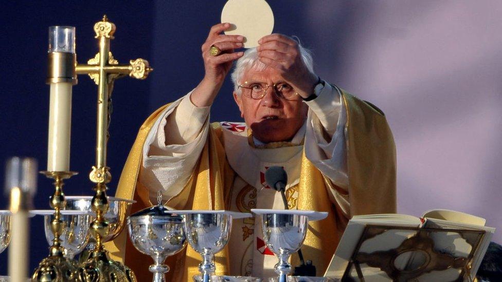 Pope Benedict in Bellahouston Park in 2010