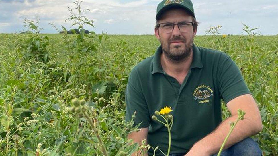 Jordan Abblitt, farm manager from Freshfields Farm