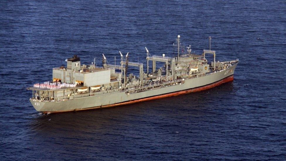 Iranian navy support ship Kharg