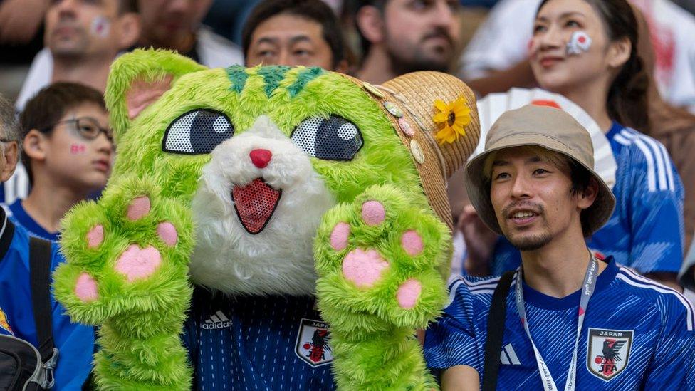 Japan fans in the crowd