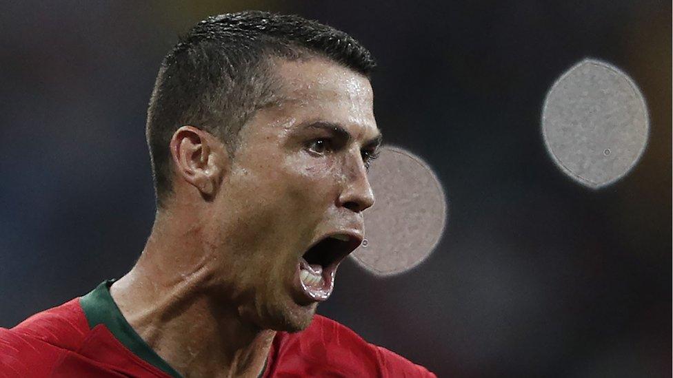 ronaldo after third goal