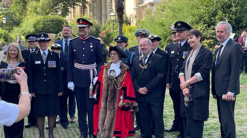 Dignitaries gathering in Brighton