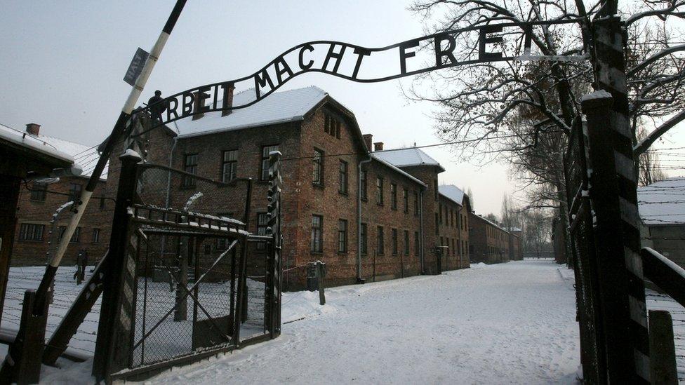 Arbeit Macht Frei sign at Auschwitz