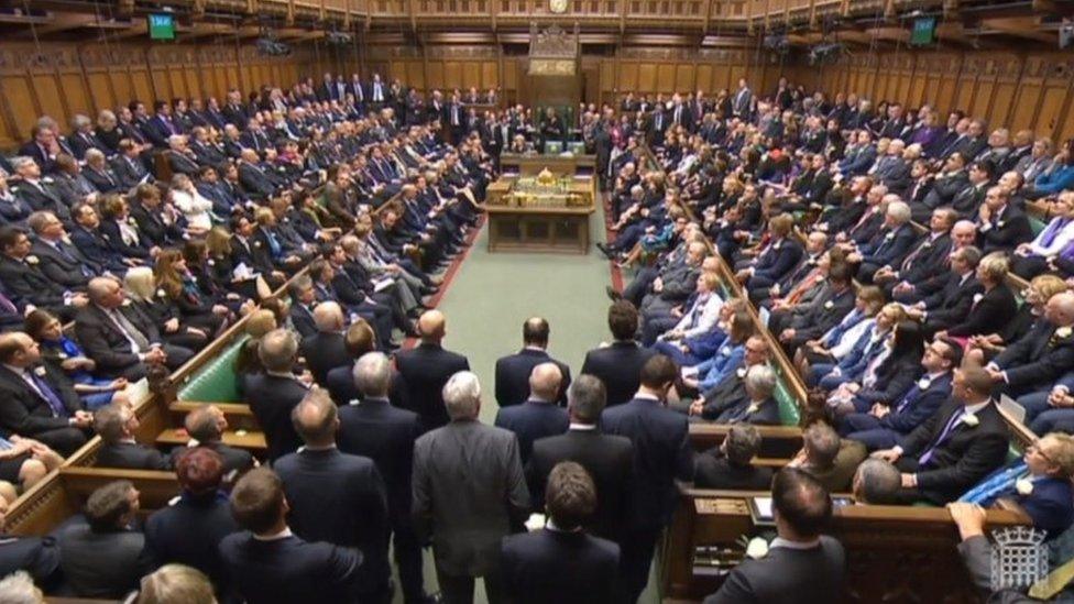 MPs in the House of Commons paying tribute to Jo Cox