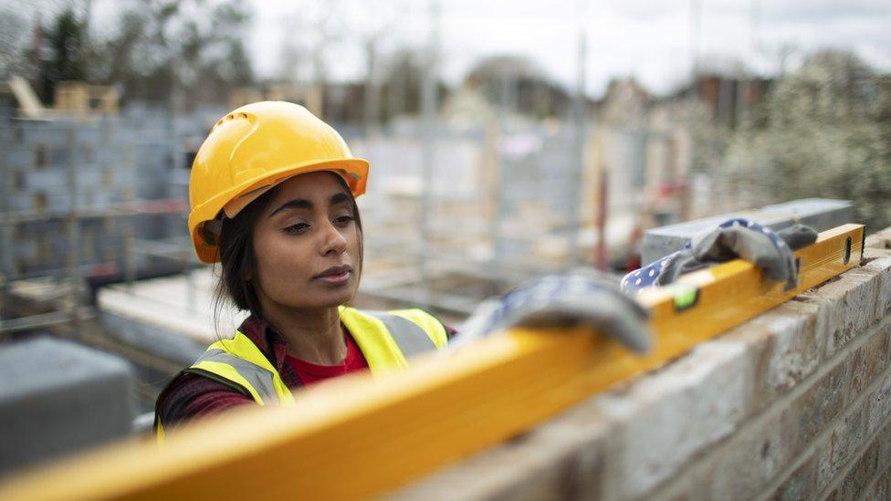 female construction worker