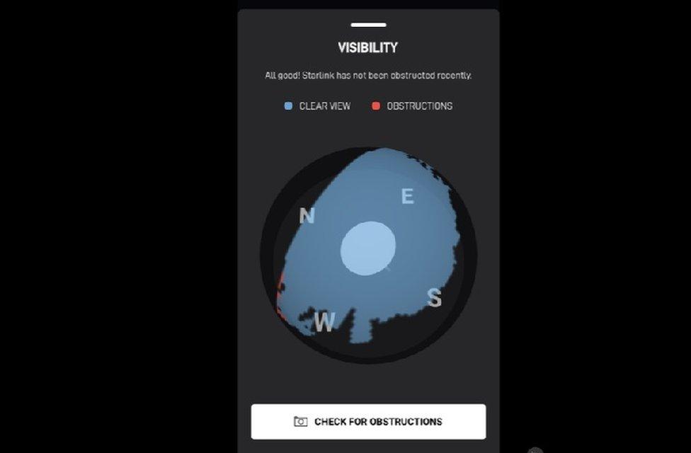 Starlink app screenshot