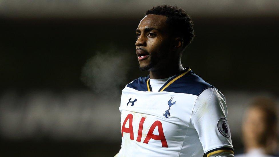 Image shows Danny Rose in his Tottenham Hotspur kit during the Premier League match between Tottenham Hotspur and Chelsea at White Hart Lane on January 4, 2017