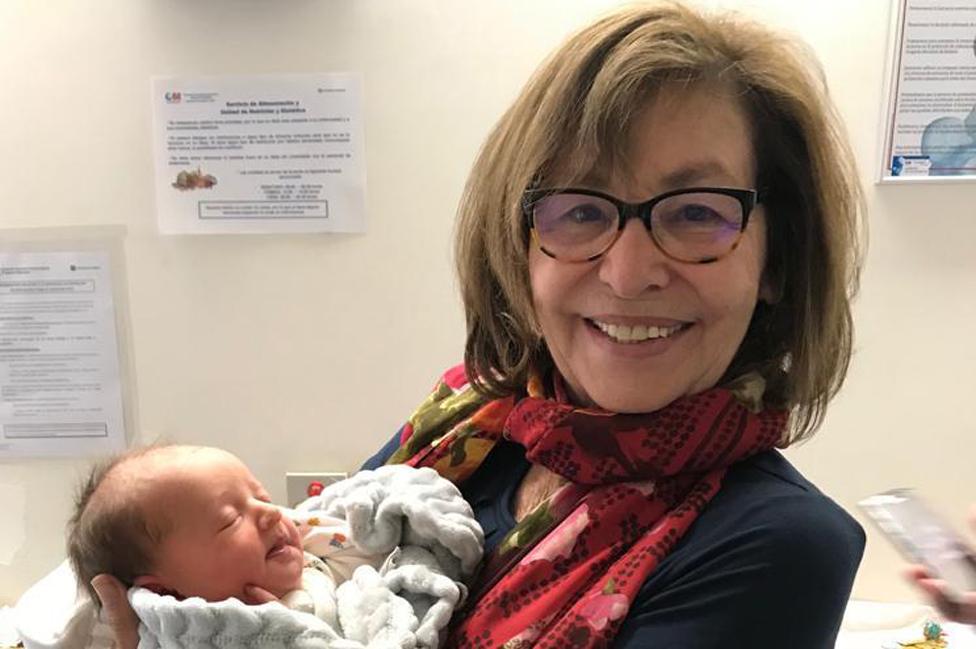 Eva Benatar with one of her grandchildren