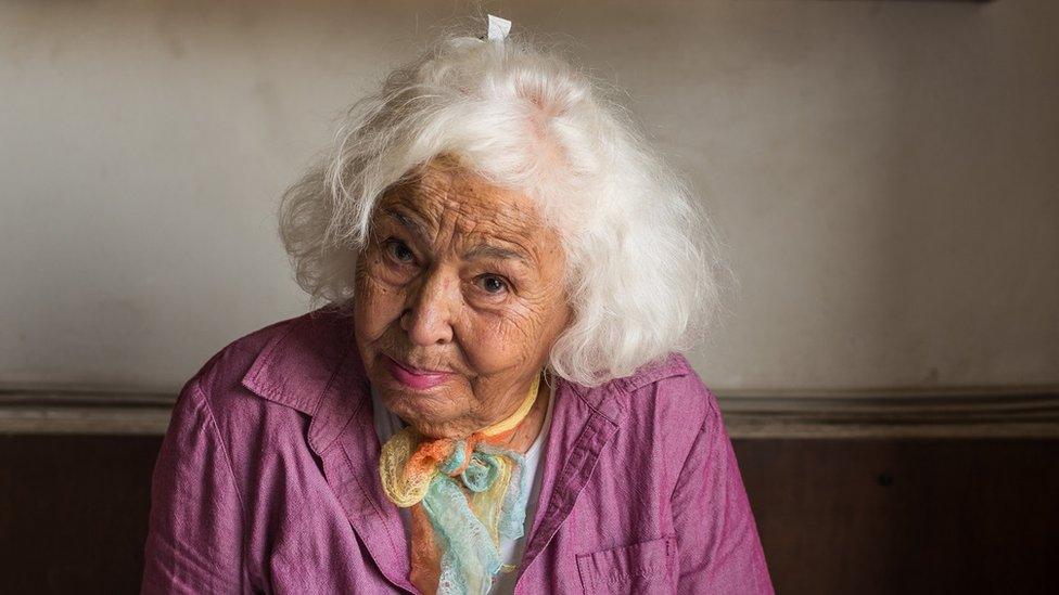 Portrait of Nawal el Saadawi in her home on September 2015 in Cairo, Egypt.