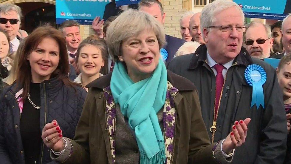 Theresa May addresses press in Copeland on 24 February 2014