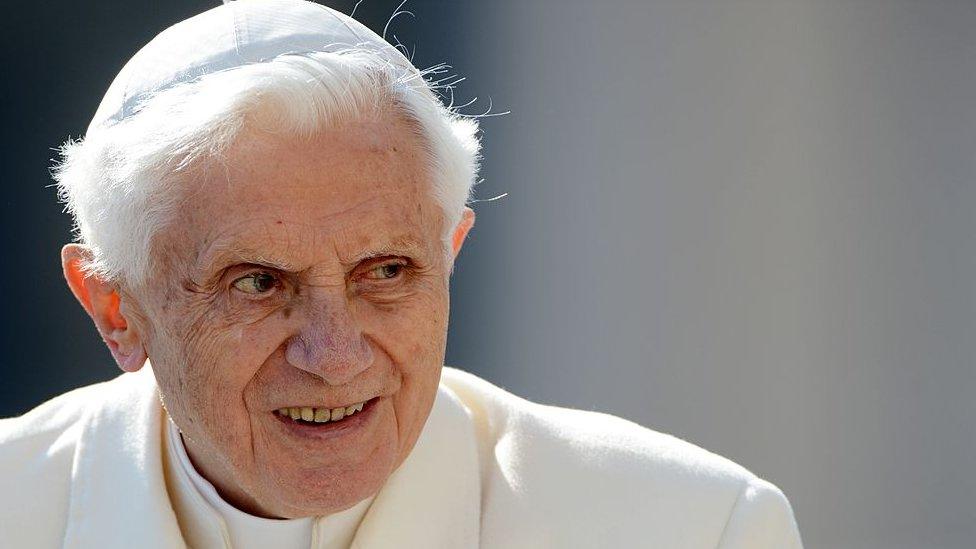 Pope Benedict XVI leads his final general audience before his retirement in St Peter's Square on February 27, 2013 in Vatican City