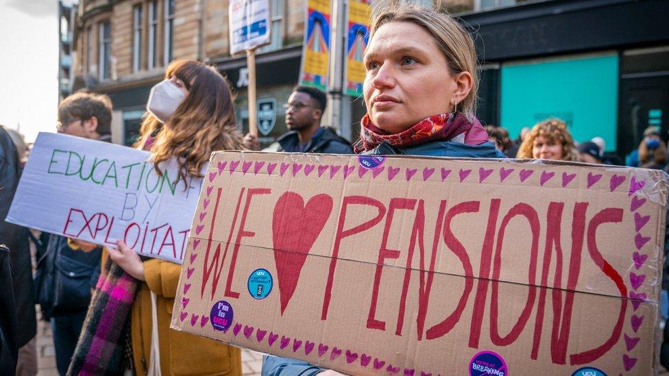 protester in Glasgow