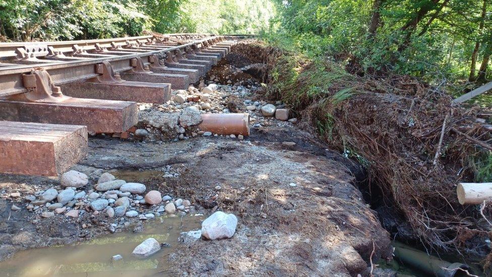 Damage to West Highland Line