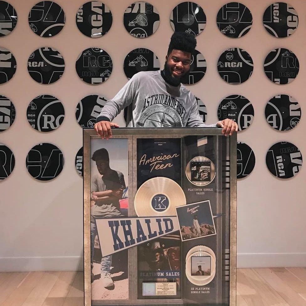 Khalid receives his platinum disc