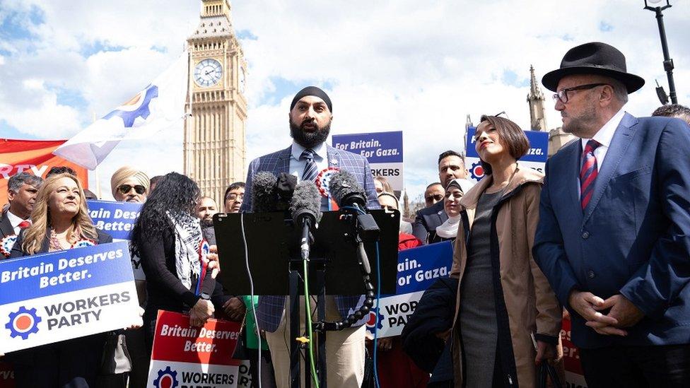 Monty Panesar and George Galloway