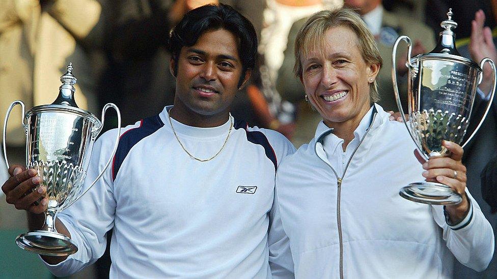 Martina Navratilova won the mixed doubles at Wimbledon in 2003 at the age of 46