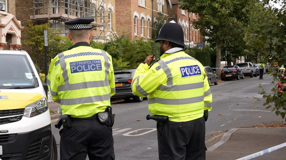 Officers at the scene on Upper Tollington Park