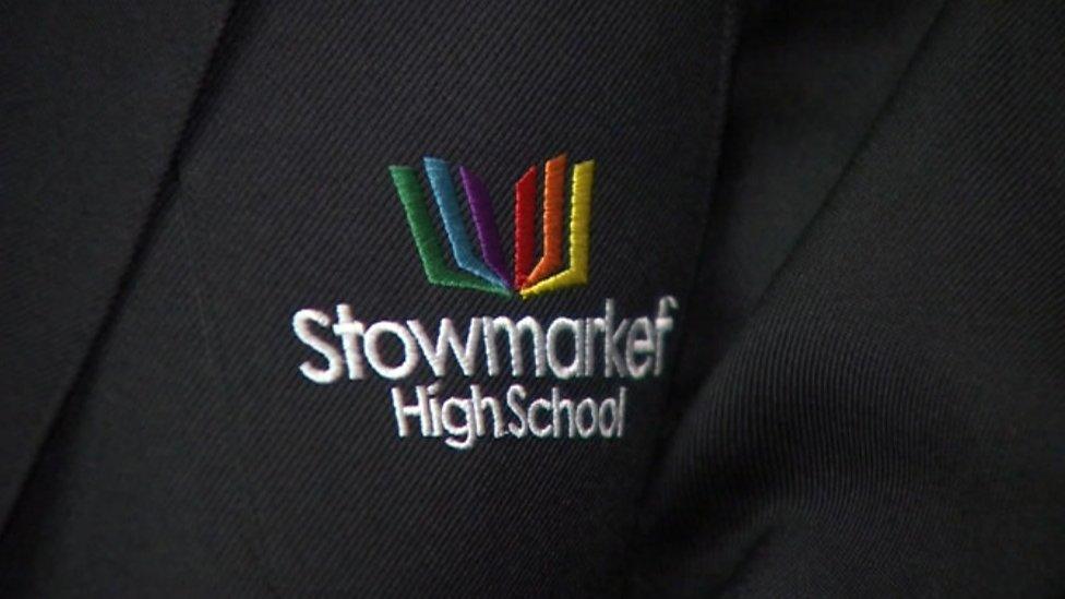 Stowmarket High School logo on blazer