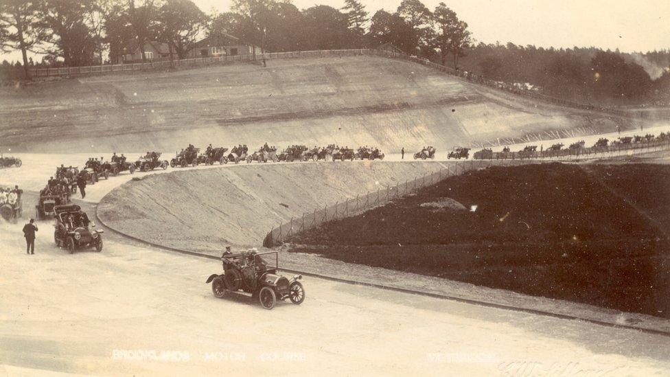 Ethel and Hugh Locke King leading the opening parade in their Itala, 17th June 1907