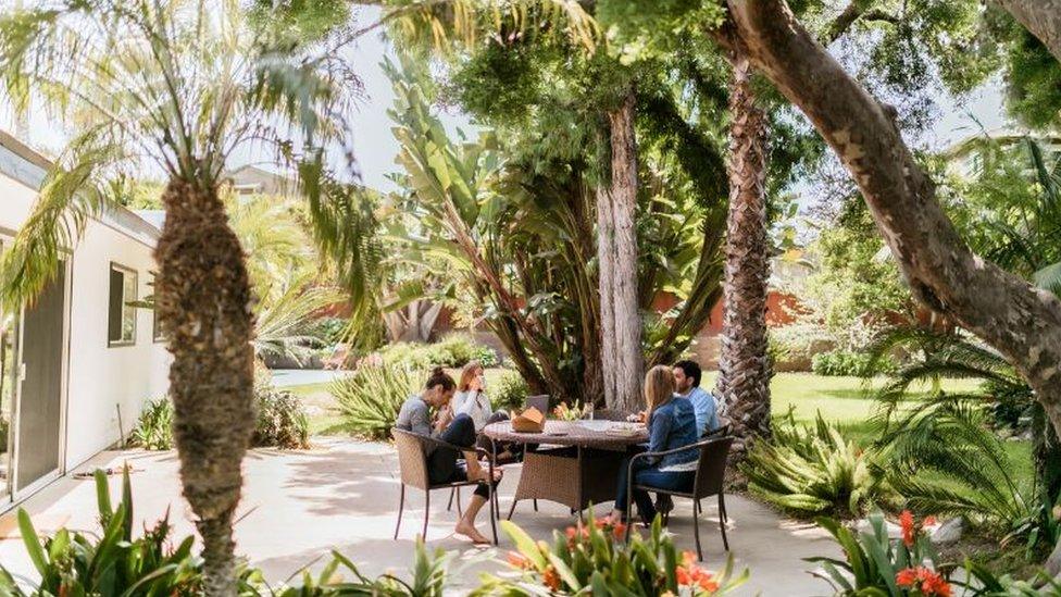 People at Outsite's Ponto House near San Diego