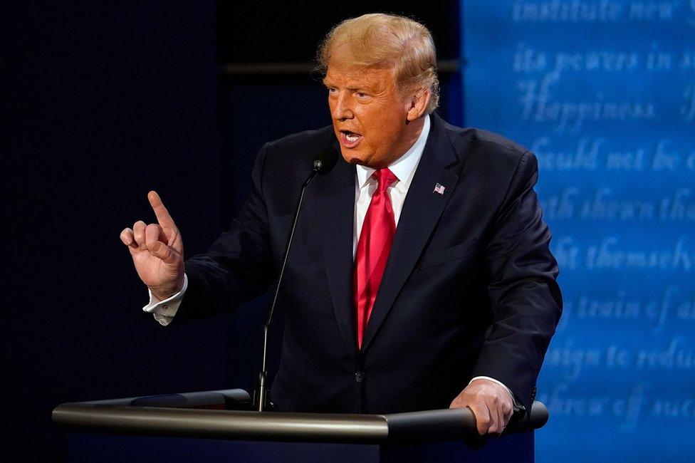 Donald Trump debates Joe Biden