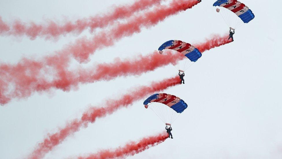 Parachute display