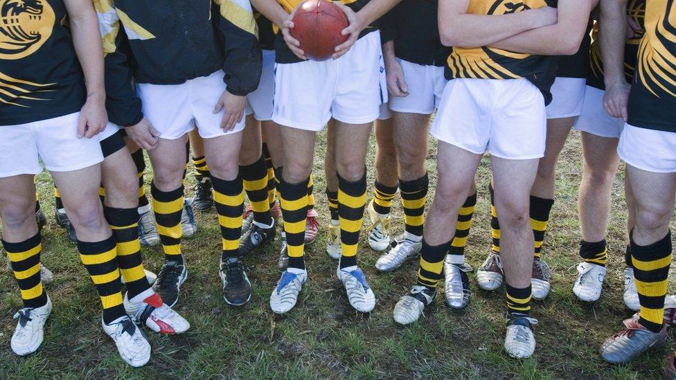 Teenage rugby team