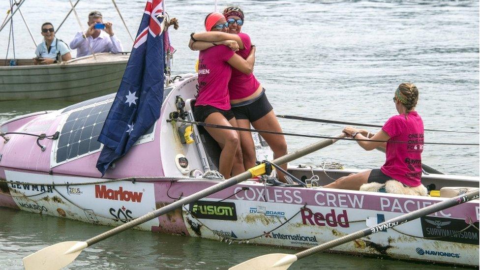 Crew in boat