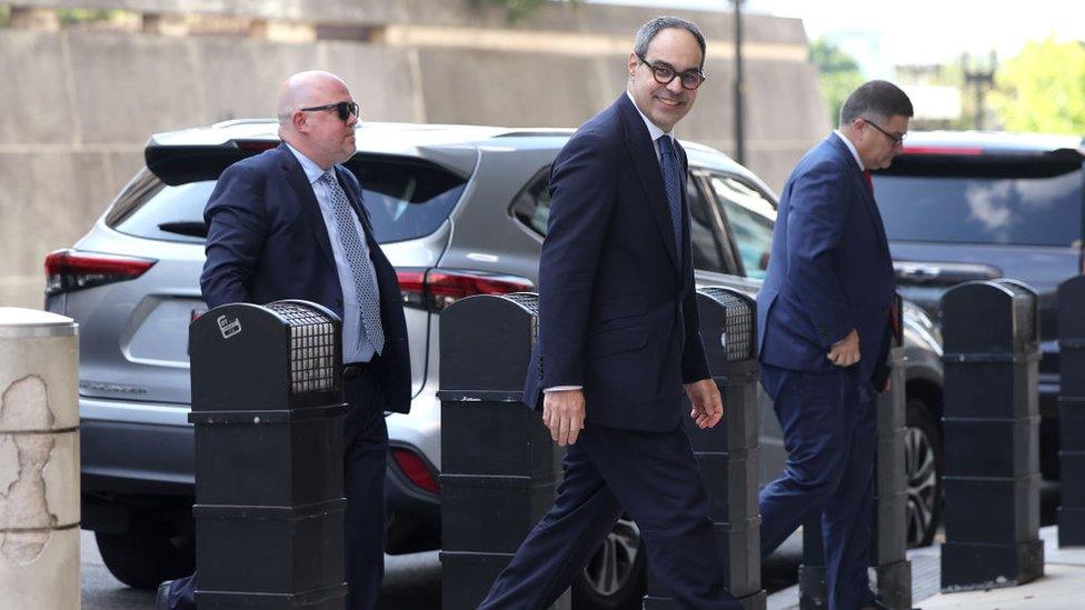 Jonathan Kanter, Assistant Attorney General for the Antitrust Division, arrives at federal court on September 12, 2023 in Washington, DC.