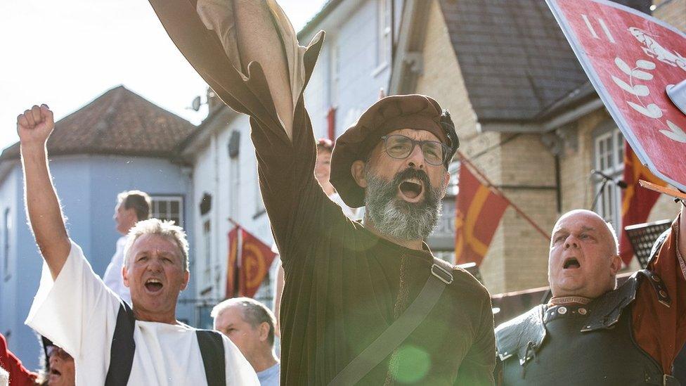 Axbridge Pageant Festival performers