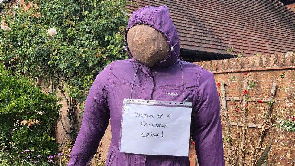 Scarecrow without a face