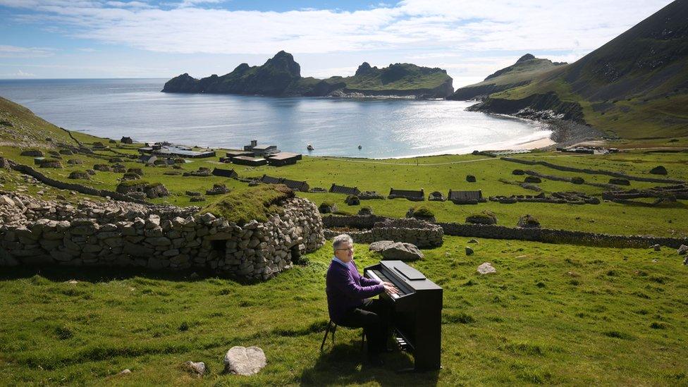 Sir James MacMillan playing the lost songs on St Kilda