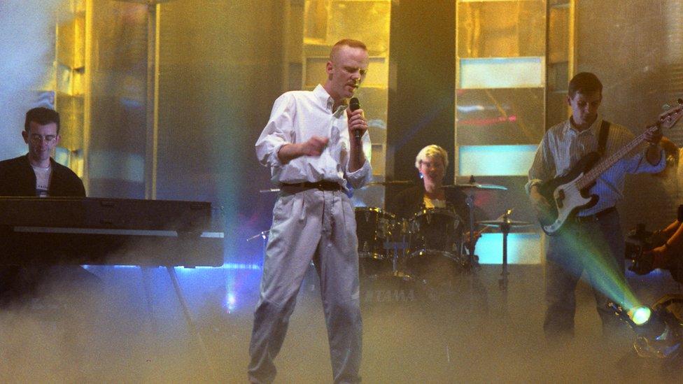 The Communards performing on Top of Pops in July 1988