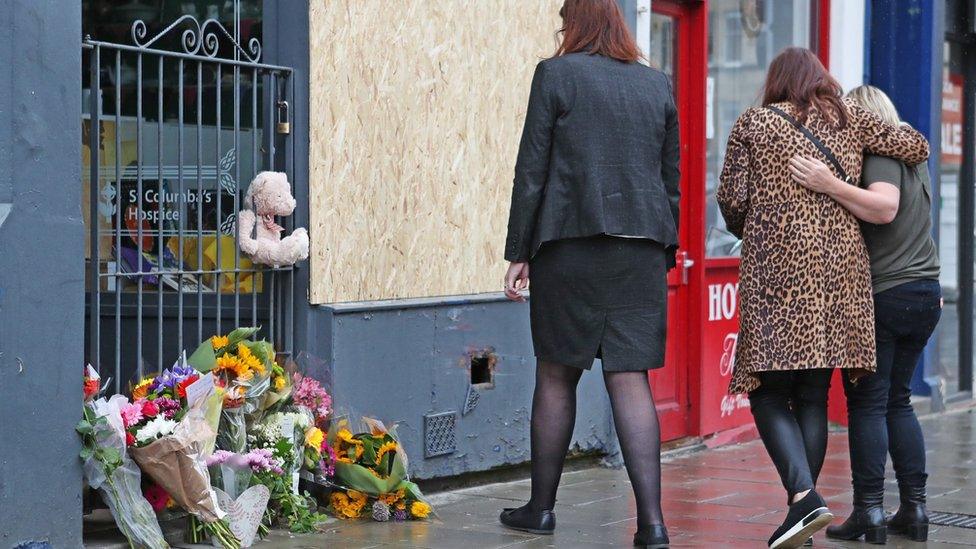 Flowers outside the shop