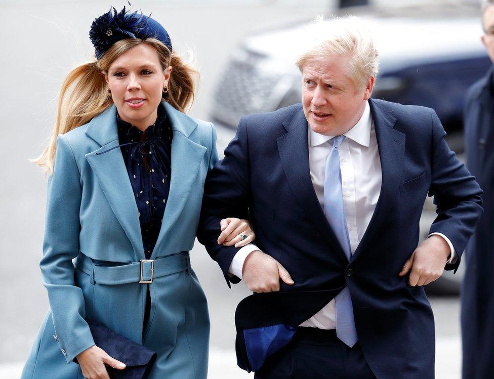 Boris Johnson and Carrie Symonds