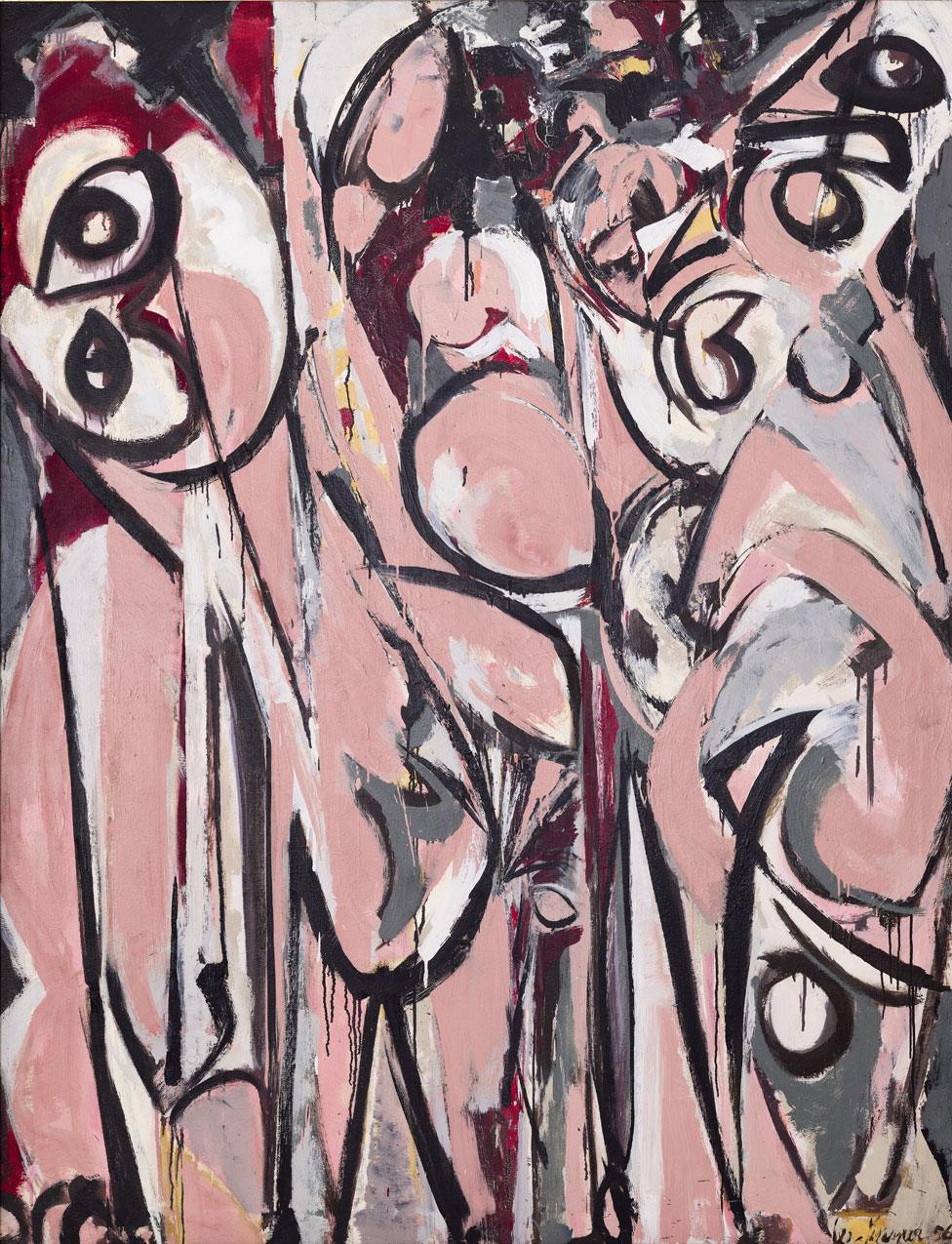 Lee Krasner, Three in Two, 1956