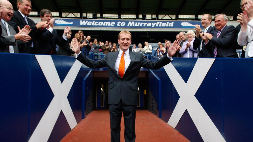 Tavish Scott at Murrayfield in 2008