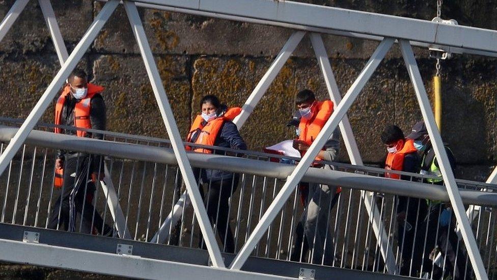 Asylum seekers at Dover