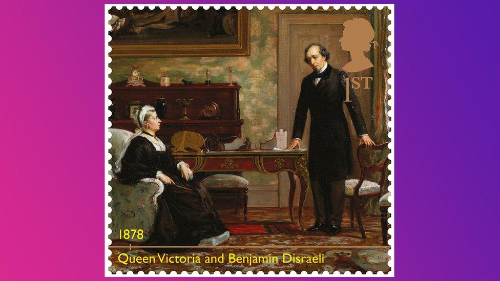 Queen Victoria with Benjamin Disraeli