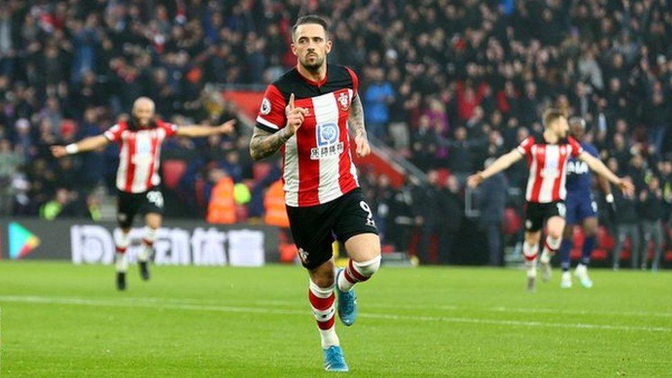 Danny Ings celebrates scoring