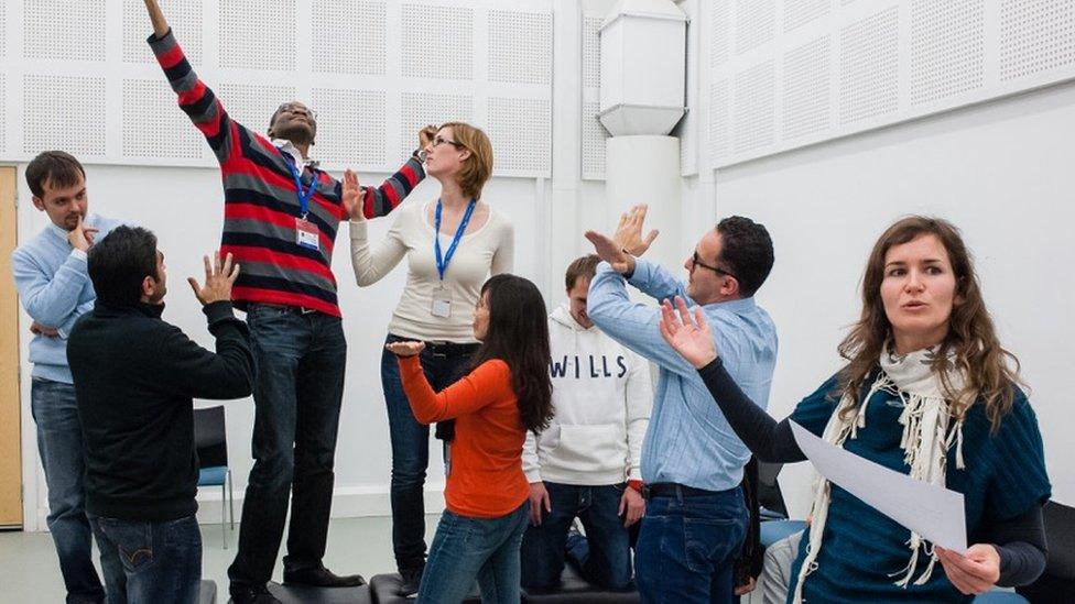 A workshop in action at Warwick Business School's Create unit