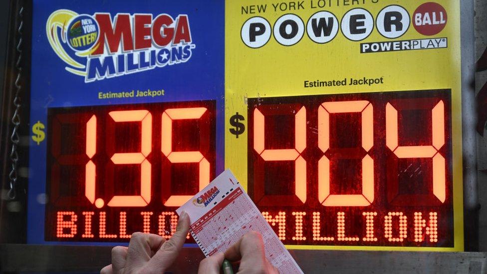 Mega Millions sign