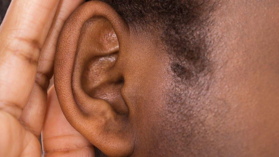 Close up of an ear