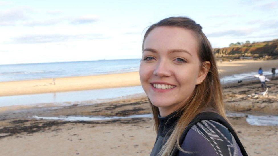 Beth on the beach