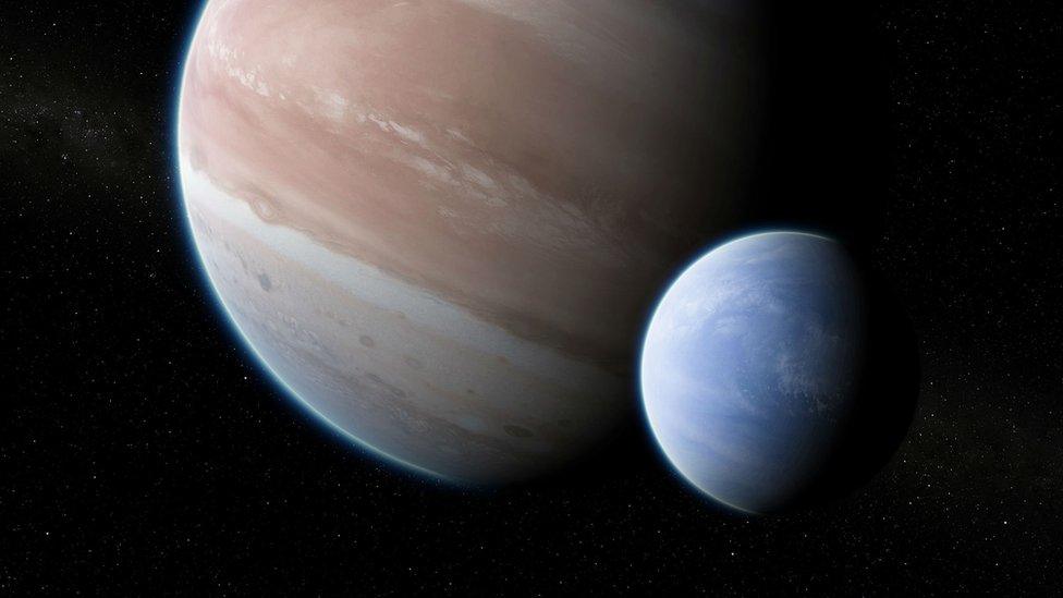 Neptune-sized exomoon