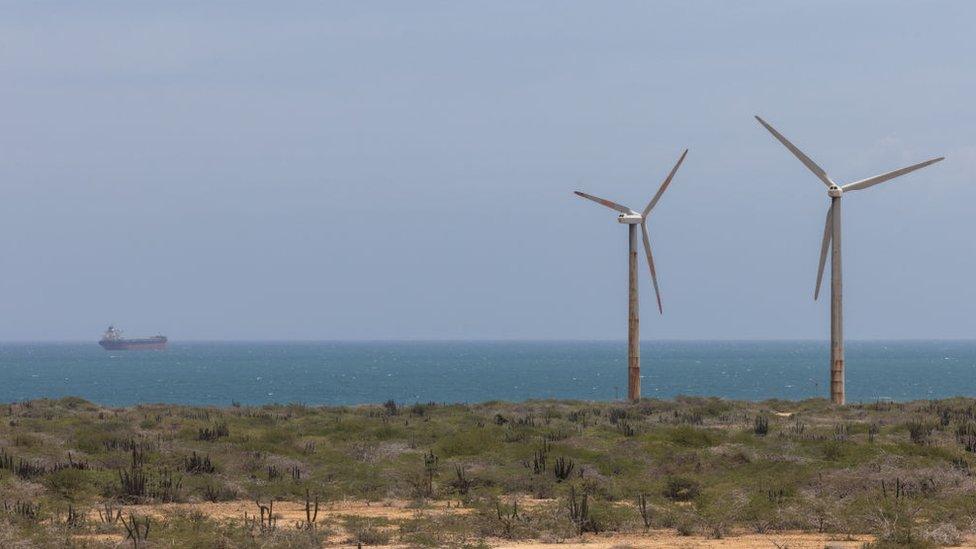 Wind farm in Colombia. Photo: August 2023