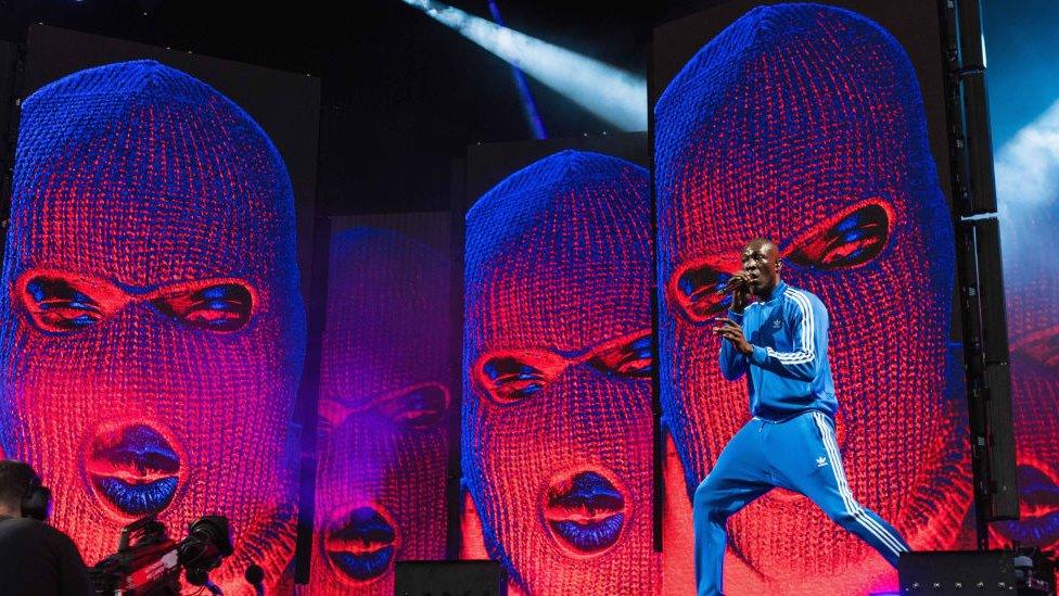 Stormzy used his set to talk about everything from politics to knife crime