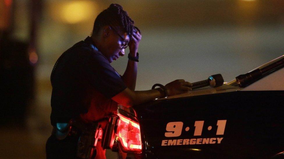 A Dallas police officer, 7 July