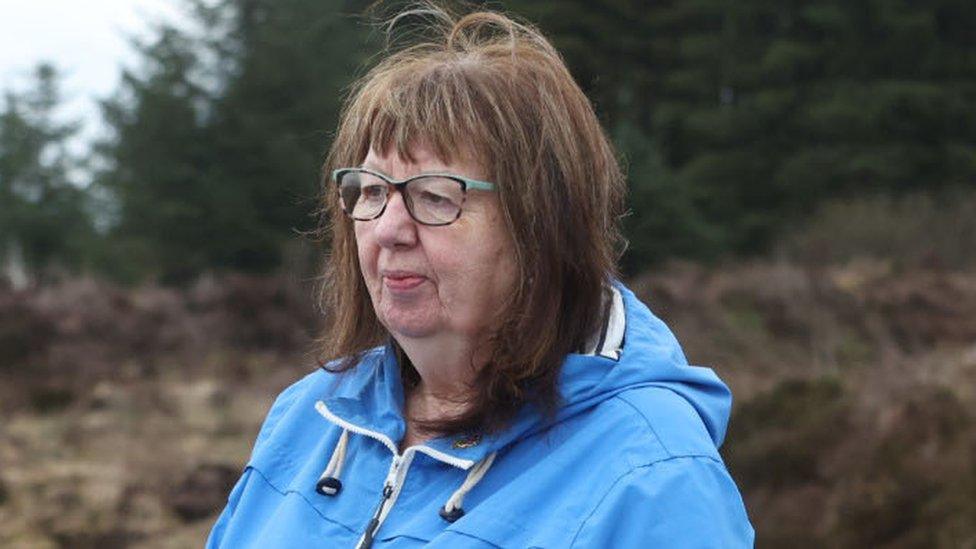 Dympna Kerr at the dig site in April